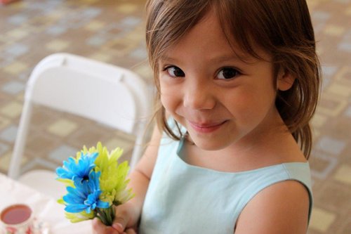 Girl smiling